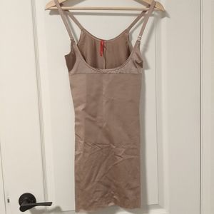 Spanx Smartgrip nude Open bust slip Dress ; XS